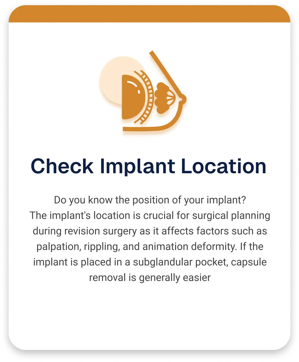 Implant Card (Check Implant Location)