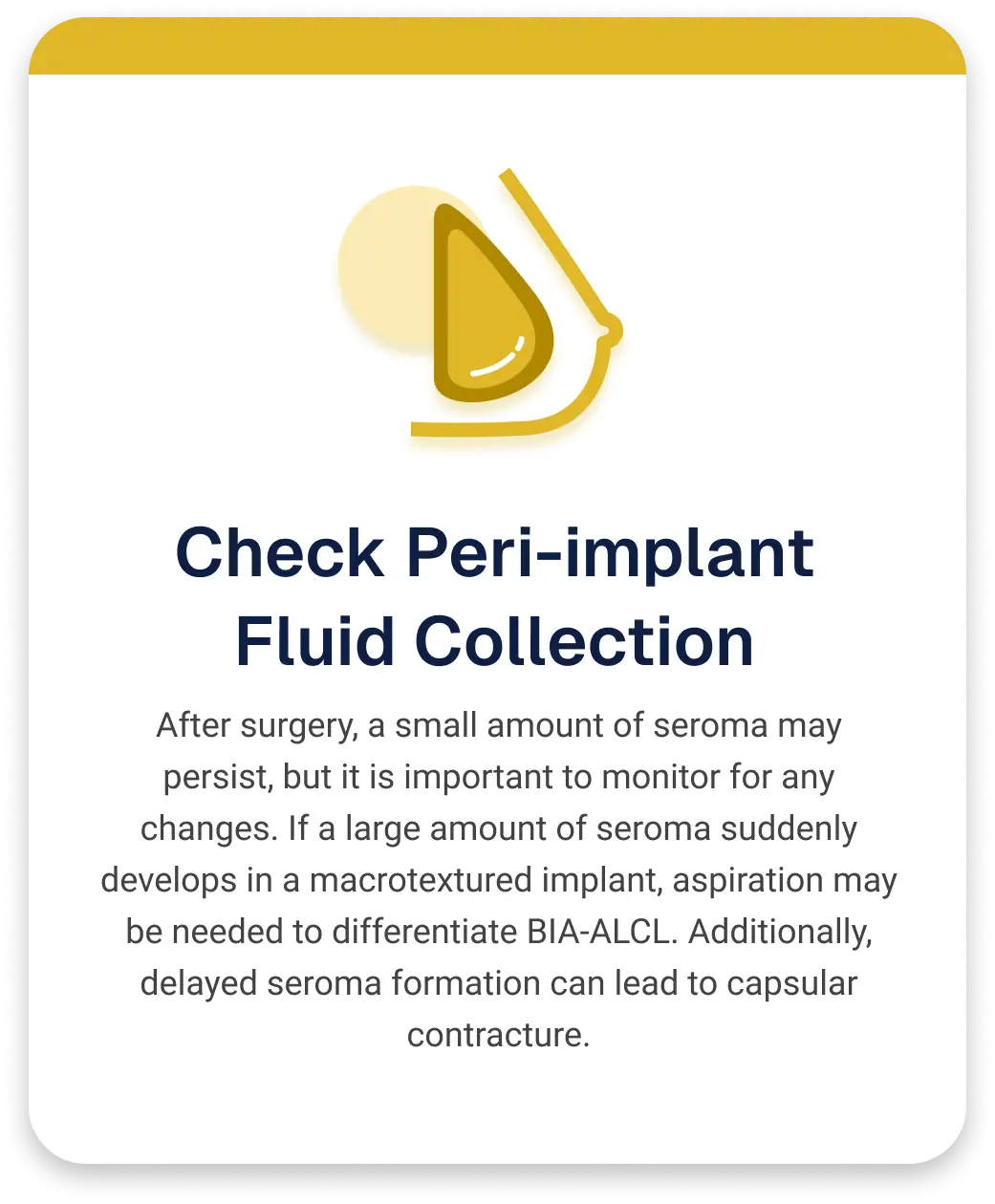 Implant Card (Check Peri-implant Fluid Collection)